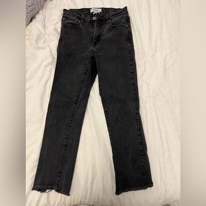 Pistola black straight leg high rise jeans size 26 like new condition.